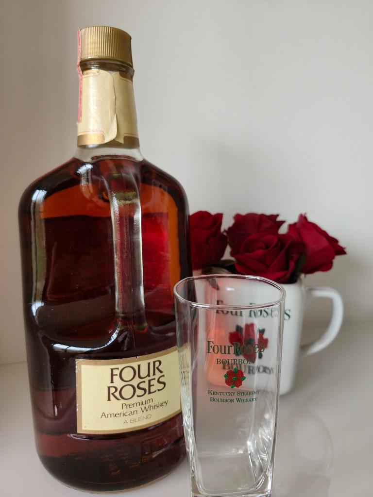 Four Roses 1,75 L fles, jaren 1990, uniek, Limited Edition, Overige gebieden, Overige typen, Nieuw, Ophalen of Verzenden