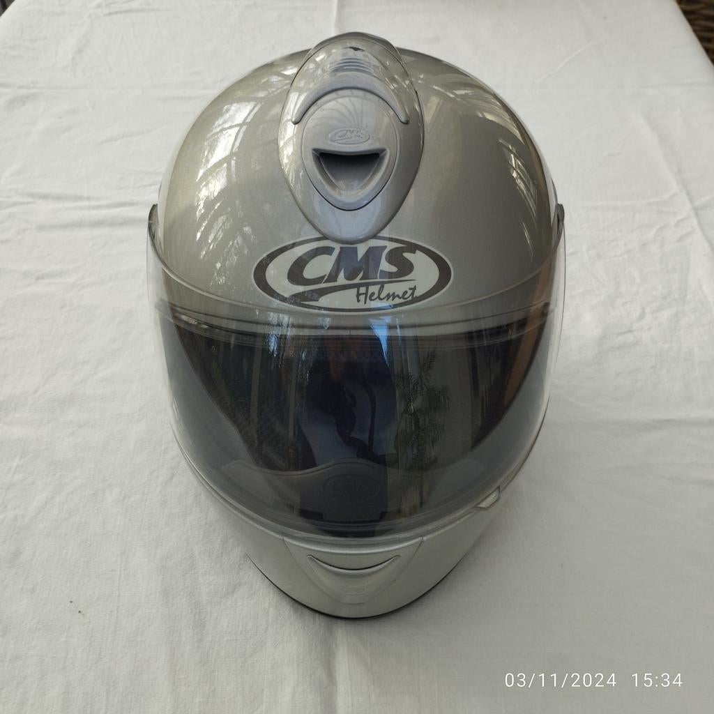Casque moto intégral CMS, Motos, Enlèvement ou Envoi, Seconde main