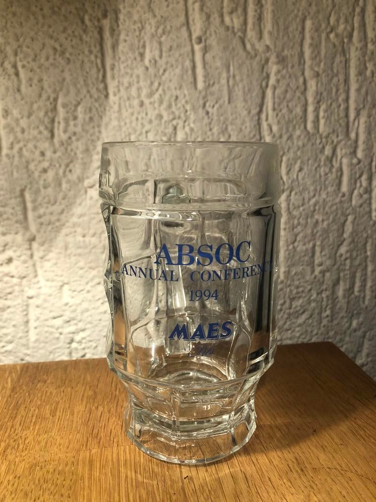 MAES PILS glas verzamelglas choppe bierpul bierpot 0,25 l, Verzamelen, Biermerken, Zo goed als nieuw, Glas of Glazen, Overige merken