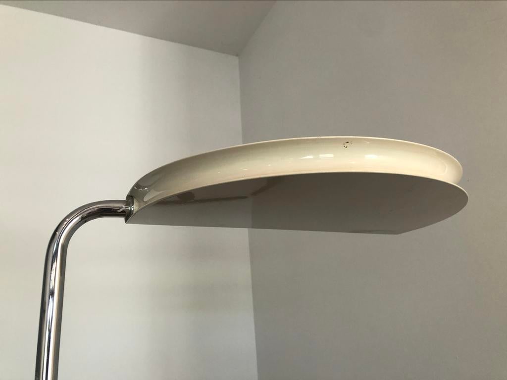 Vintage Italiaanse Mezzaluna vloerlamp, Ophalen, Gebruikt, Overige materialen, 150 tot 200 cm