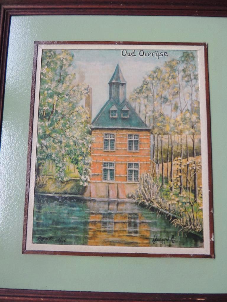 Schilderij Oud Overijse Jachthuis van het Kasteel, Antiek en Kunst, Ophalen of Verzenden