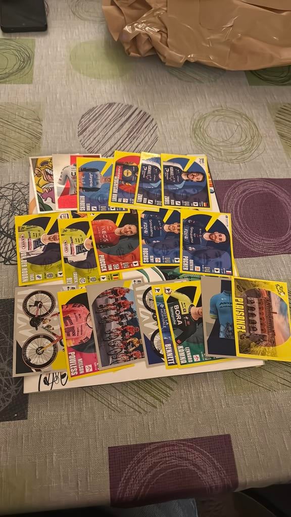 Tour de france stickers 2024 dubbels, Enlèvement ou Envoi, Comme neuf