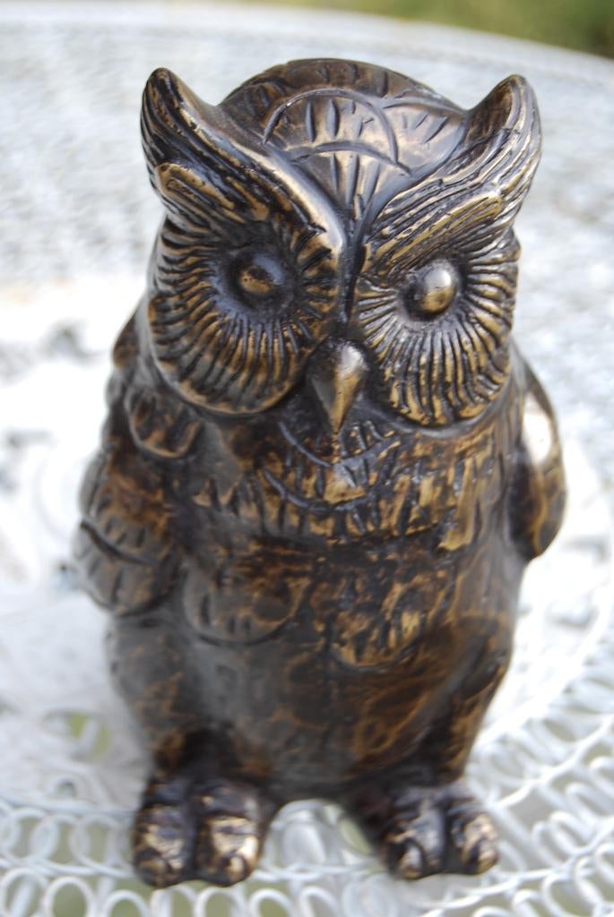 BRONZEN UIL, Antiek en Kunst, Ophalen of Verzenden, Brons