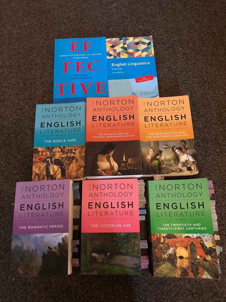 Norton Anthology, English Linguistics & Effective Writing, Boeken, Ophalen, Gelezen, Hoger Onderwijs
