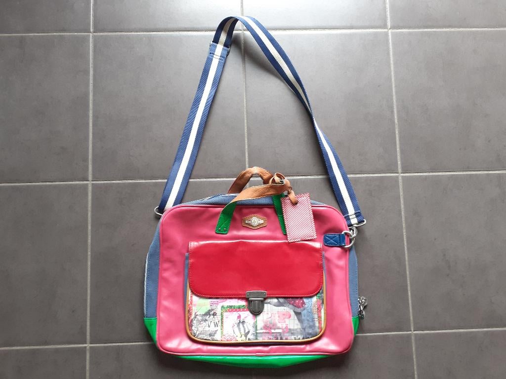 Sac à bandoulière/ pour ordinateur vintage rétro PIP Studio, Enlèvement ou Envoi, Utilisé