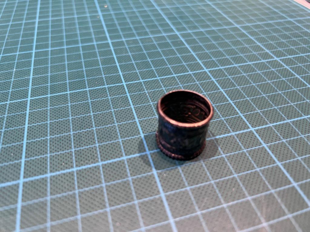 vingerhoed ring, Verzamelen, Ophalen of Verzenden, Gebruikt, Overige materialen