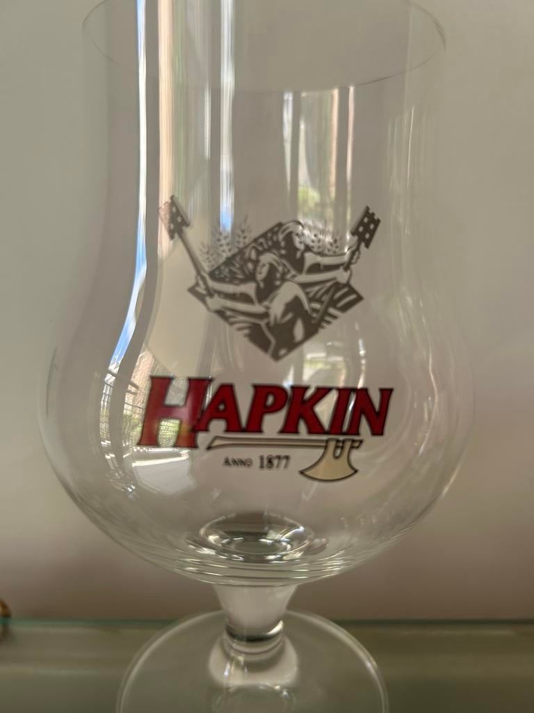 Bierglazen Hapkin, Verzamelen, Ophalen, Zo goed als nieuw