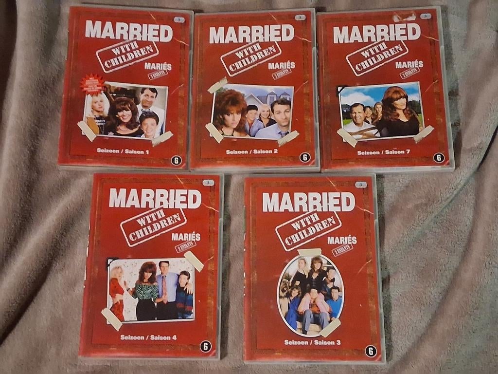 Dvd-boxen Married... with children, 5 volledige seizoenen, Boxset, Ophalen of Verzenden, Zo goed als nieuw, Komedie