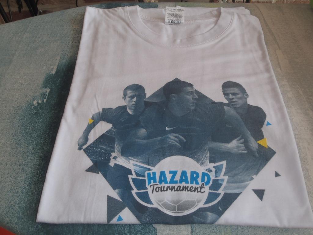 wit T-shirt maat L met de 3 gebroeders Hazard, Ophalen of Verzenden, Zo goed als nieuw, Maat 52/54 (L), Wit