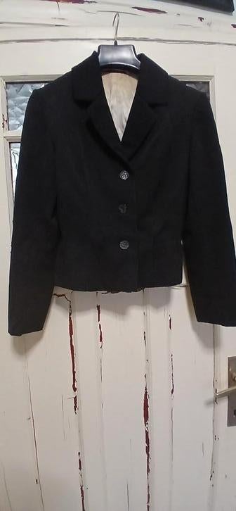 Gilet noir vintage S, Enlèvement ou Envoi, Comme neuf, Taille 36 (S)