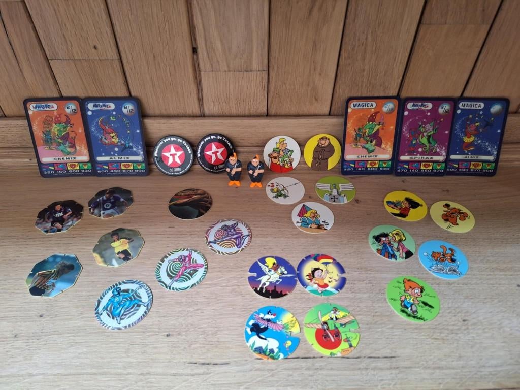 Jaren 90  – Looney Tunes flippo’s, 3D Spacix & Kapitein Iglo, Verzamelen, Ophalen, Looney Tunes