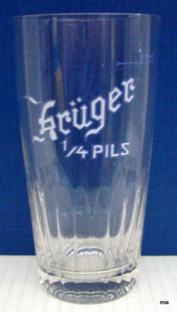 Bier brouwerij glas Kruger  pils, Ophalen of Verzenden, Zo goed als nieuw, Bierglas