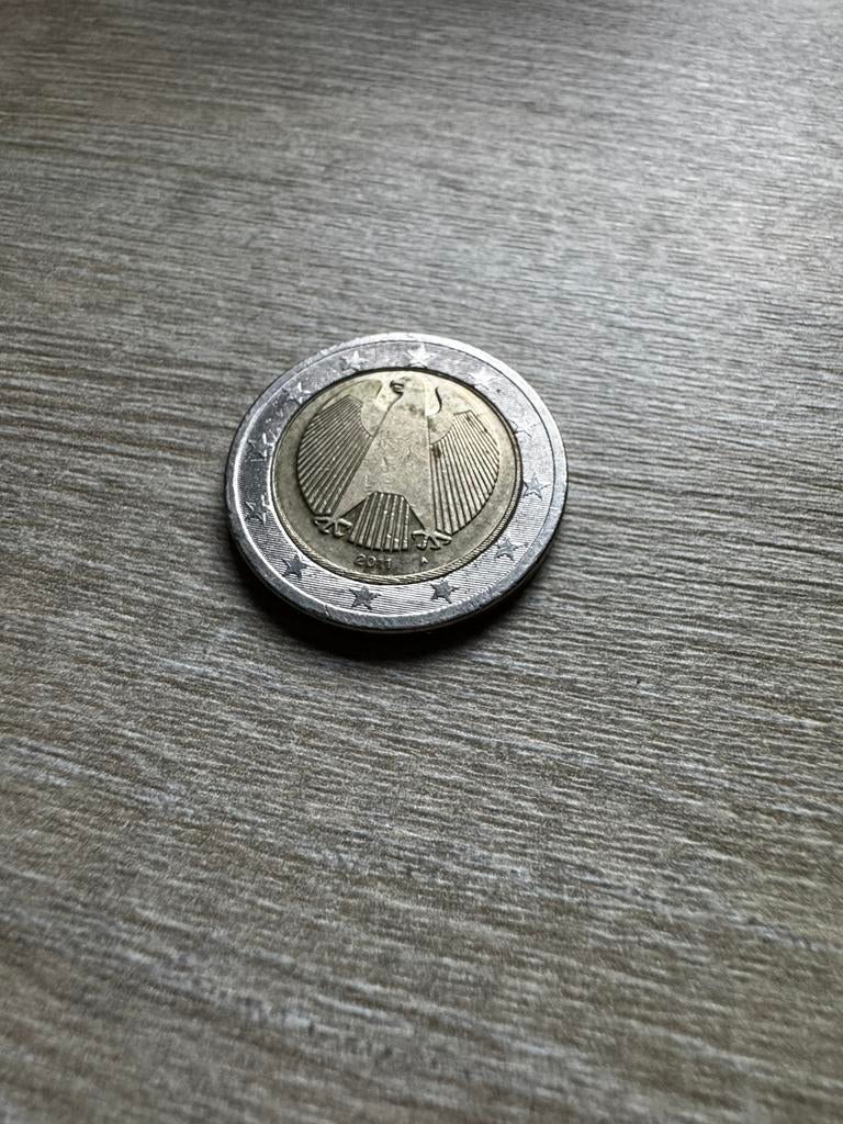 ERREUR de 2€ Allemagne 2011 A, Naissance ou Mariage, Monnaie en vrac, Enlèvement, 2 euros