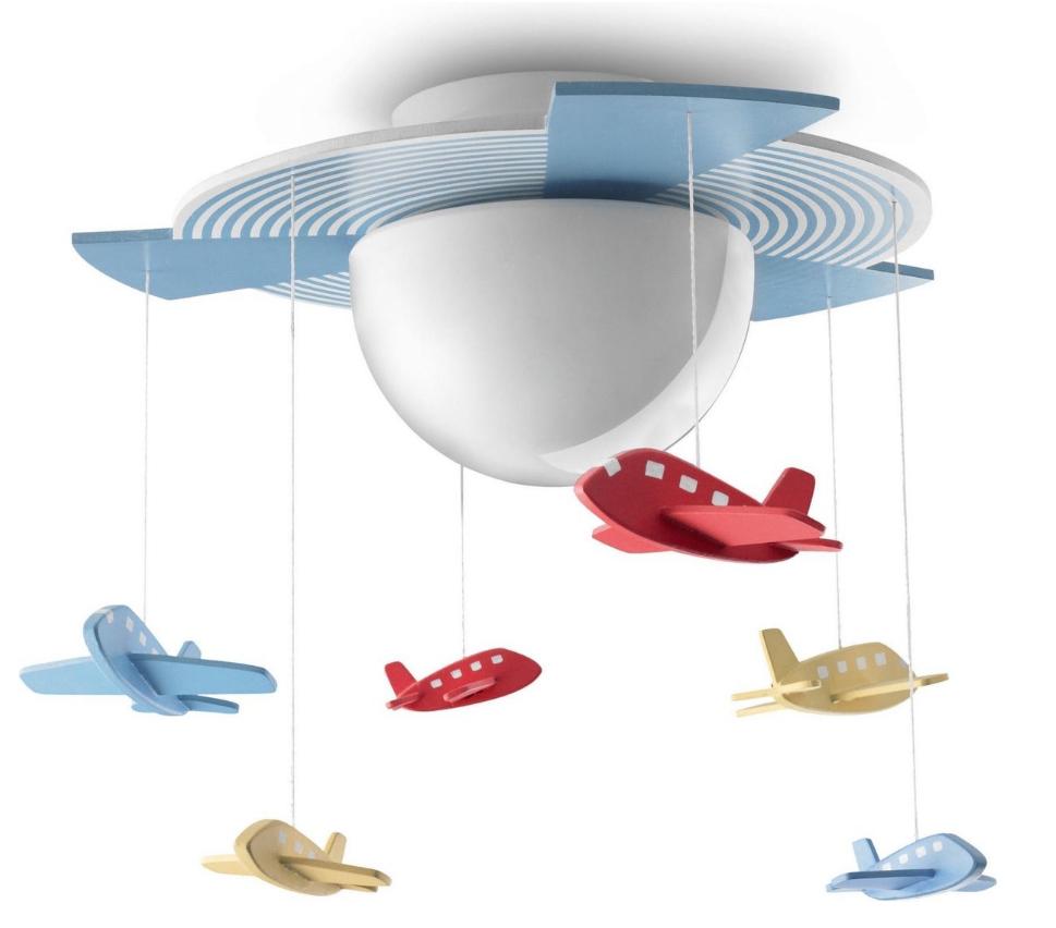 Philips Mykidsroom Avigo - Plafondlamp, Ophalen of Verzenden, Zo goed als nieuw, Glas