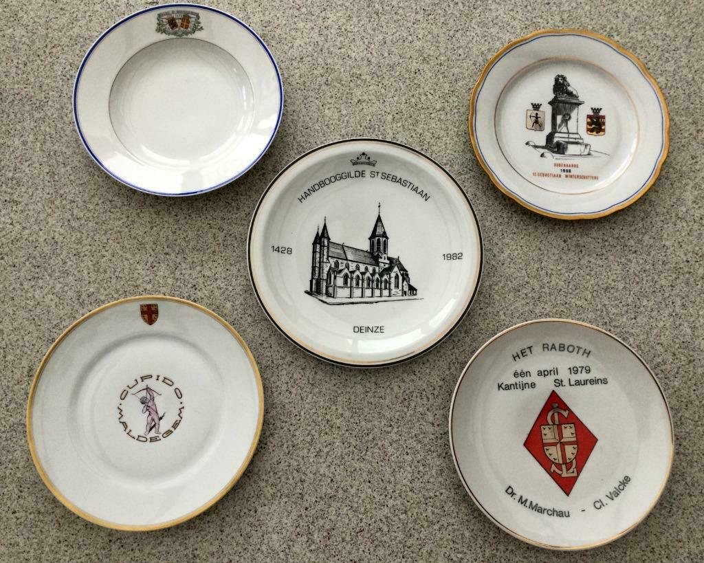 Oudenaarde, Deinze, Sint Laureins Maldegem schutters borden, Ophalen