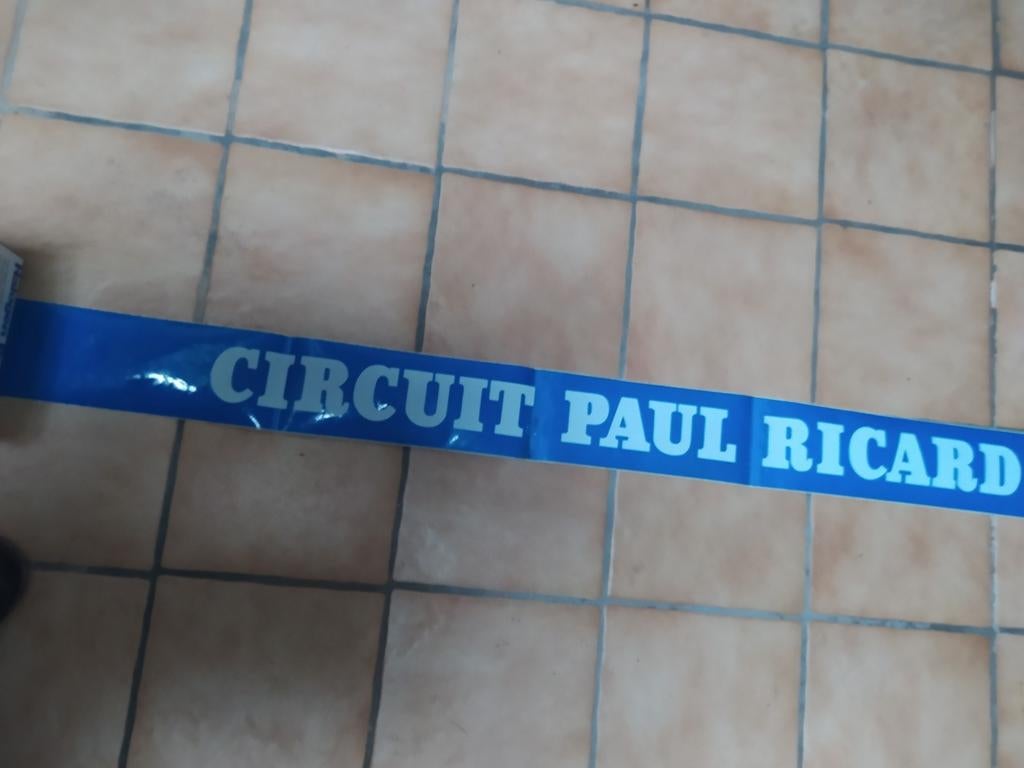 Vintage zonneband sticker voorruit van Circuit Paul ricard, Ophalen of Verzenden, Zo goed als nieuw