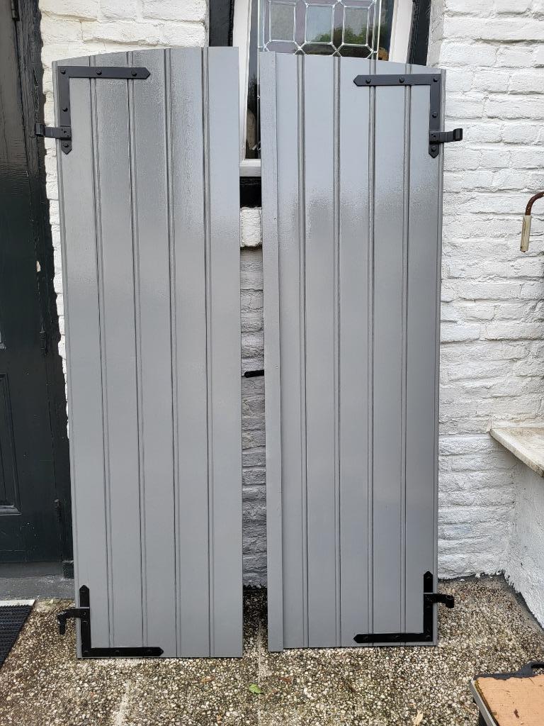 Getoogde raamluiken, Doe-het-zelf en Bouw, Glas en Ramen, Zo goed als nieuw, Overige typen, 160 cm of meer, 120 tot 160 cm, Ophalen