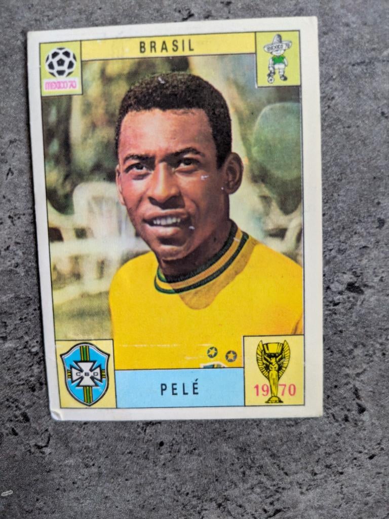 Panini KAART 1970 football Coupe du monde Mexique 70 PELE, Envoi