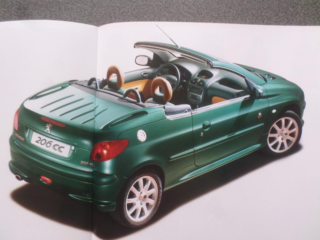 Peugeot 206 CC Coupe & Cabrio & Roland Garros Brochure, Ophalen of Verzenden, Peugeot