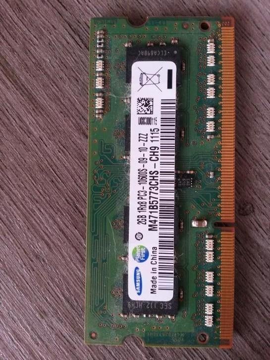 Samsung 2GB DDR3-1333, Ophalen, DDR3, Zo goed als nieuw, 2 GB