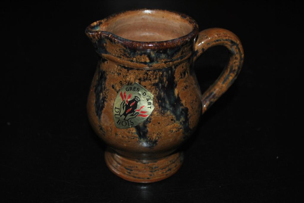 Pichet en grès flammé d'art DUBOIS Bouffioulx - pot à lait, Ophalen of Verzenden