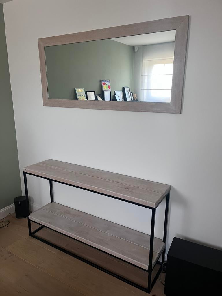 Spiegel en bijzettafel, Huis en Inrichting, Ophalen, Zo goed als nieuw