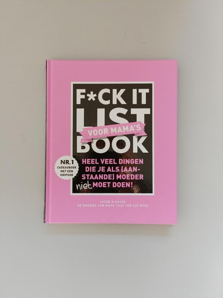 Fuck it list book voor mama's - Jacob & Haver, Ophalen of Verzenden, Nieuw