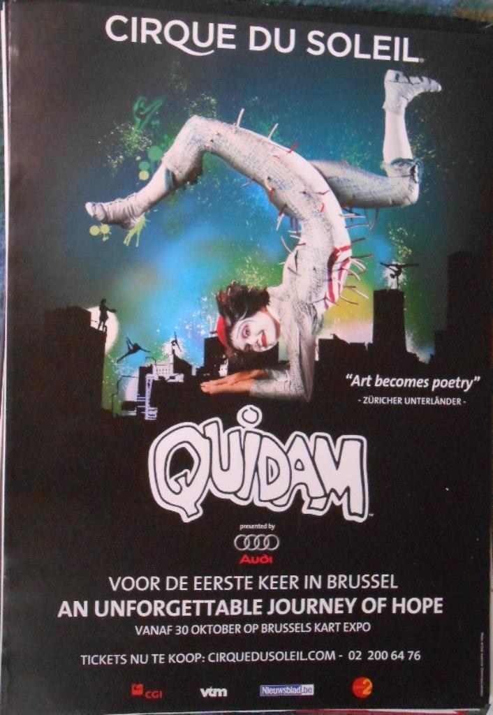 affiche/poster - Quidam - Cirque du Soleil (60 x 42), Ophalen of Verzenden, Nieuw