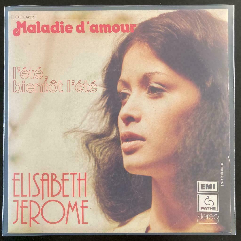 7"  Elisabeth Jerome ‎- Maladie D'Amour (PATHÉ 1976) VG+, Envoi, Pop