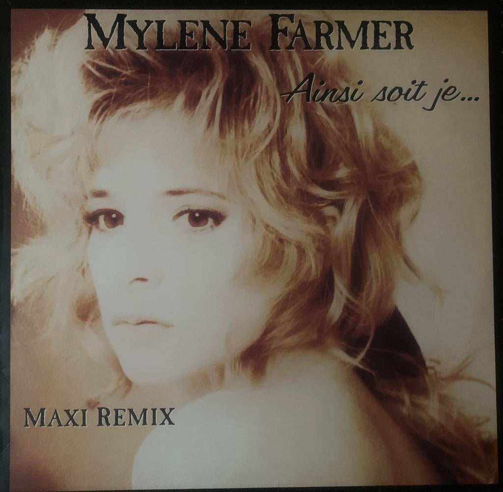 Mylene Farmer Ainsi Soit Je Maxi 45 T, Ophalen, Maxi-single, Zo goed als nieuw, Pop
