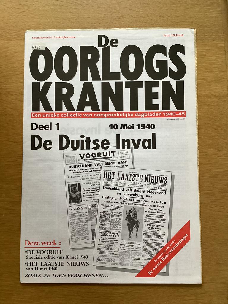 De oorlogskranten, Boeken, Ophalen of Verzenden, Tweede Wereldoorlog, Zo goed als nieuw