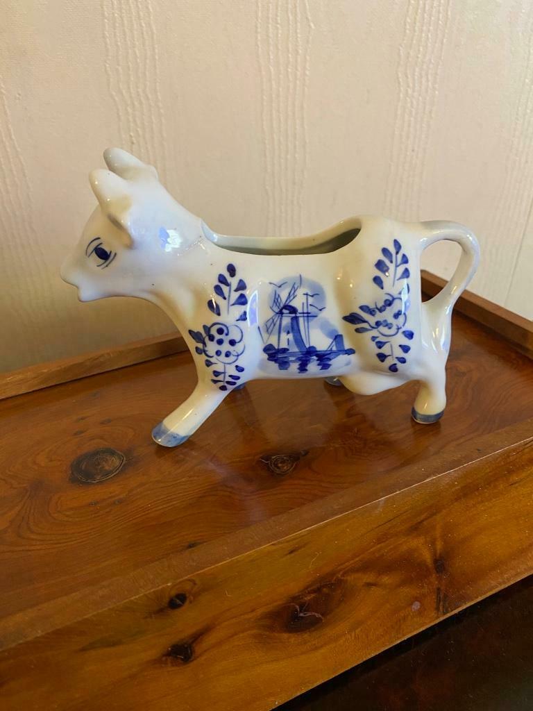 Vache pot à lait en Bleu de Delft., Collections, Enlèvement, Neuf