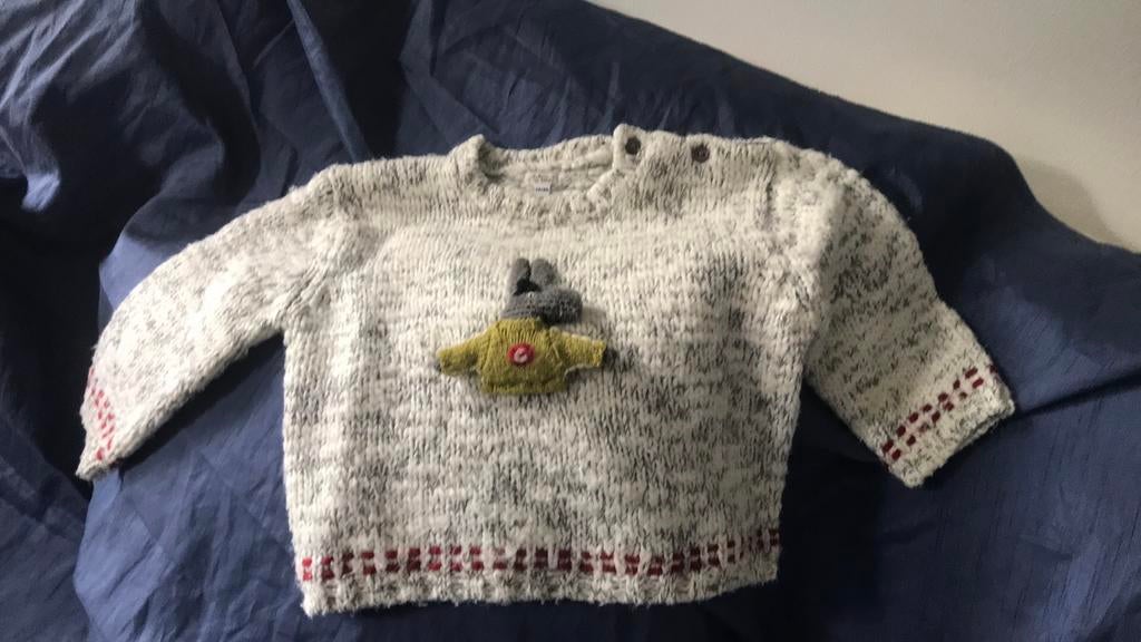 Pull laine et acrylique 2 ans / 86 cm Babymini, Comme neuf