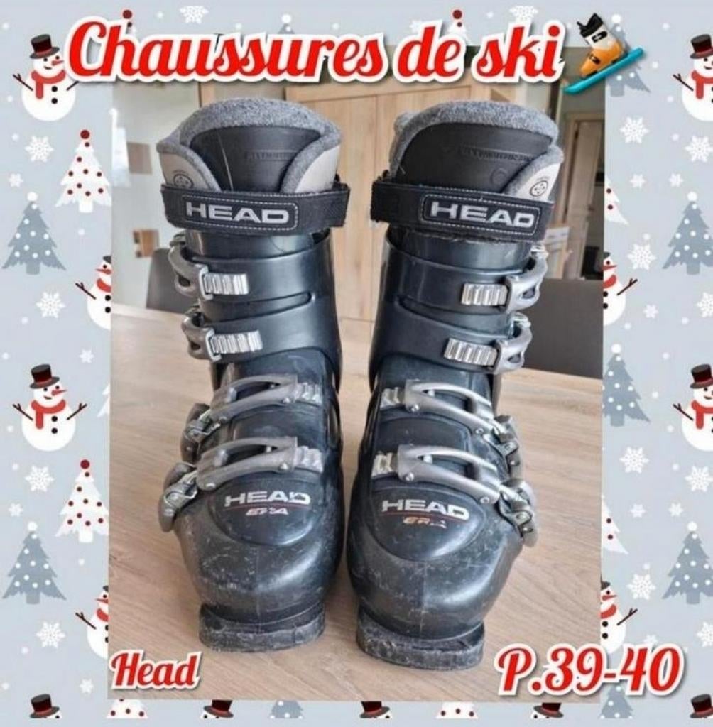Chaussures de ski -mixte-Head-P.39-40, Enlèvement ou Envoi, Utilisé, Head, Chaussures