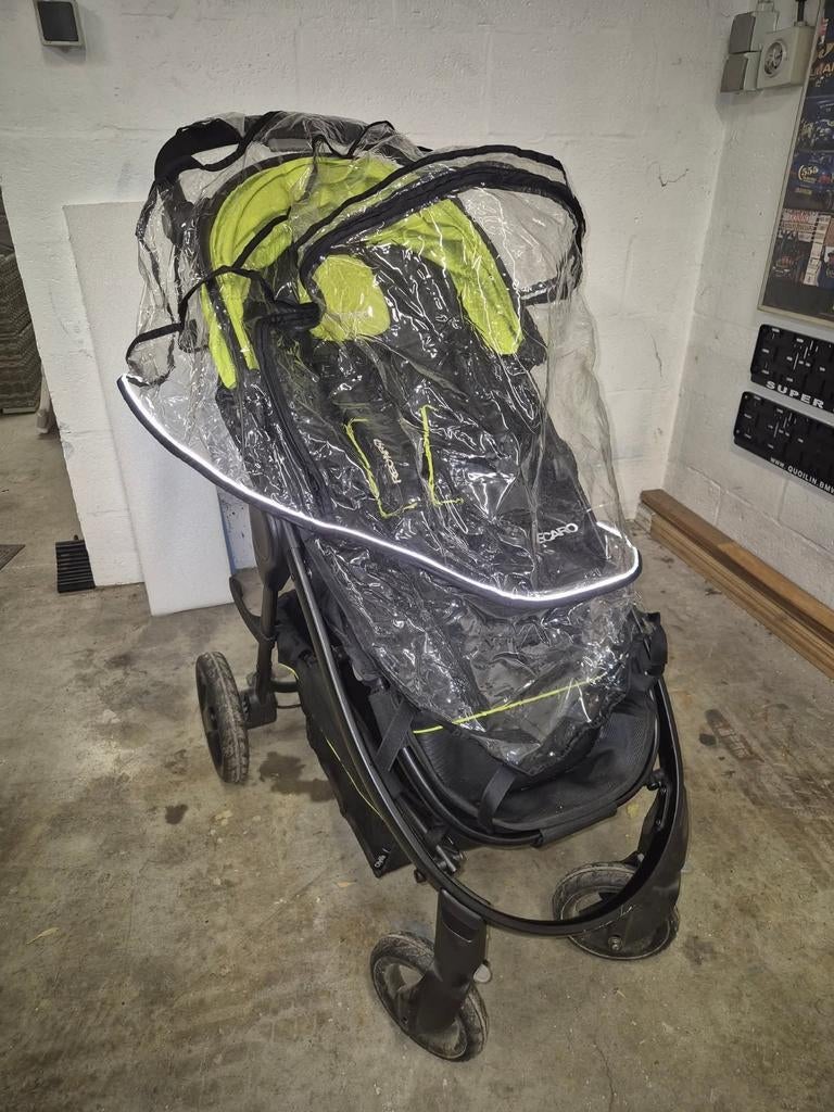 Poussette Recaro Easylife lime., Enlèvement, Protection de pluie