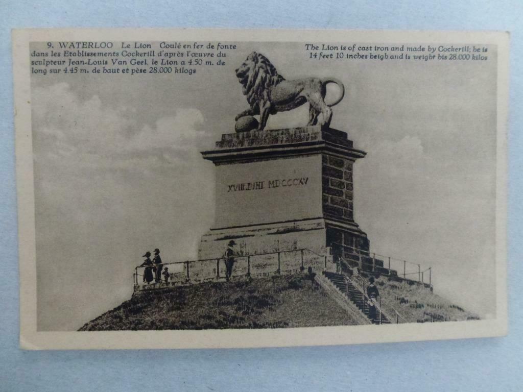 Waterloo Le Lion Albert, Envoi, 1920 à 1940, Affranchie, Brabant Wallon
