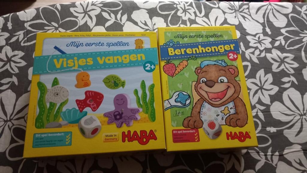 2 leuke HABA spelletjes: visjes vangen en berenhonger, Kinderen en Baby's, Ophalen, Gebruikt
