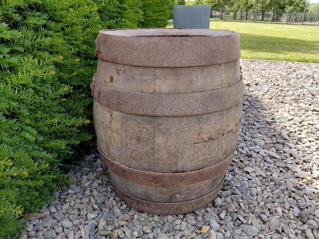 1 oud eiken biervat., Verzamelen, Biermerken, Ophalen, Zo goed als nieuw