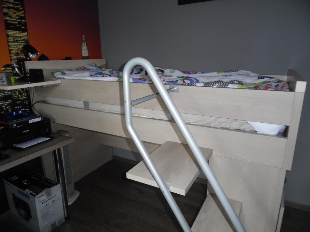 Lit surélevé, Enlèvement ou Envoi, Utilisé, Lit mezzanine
