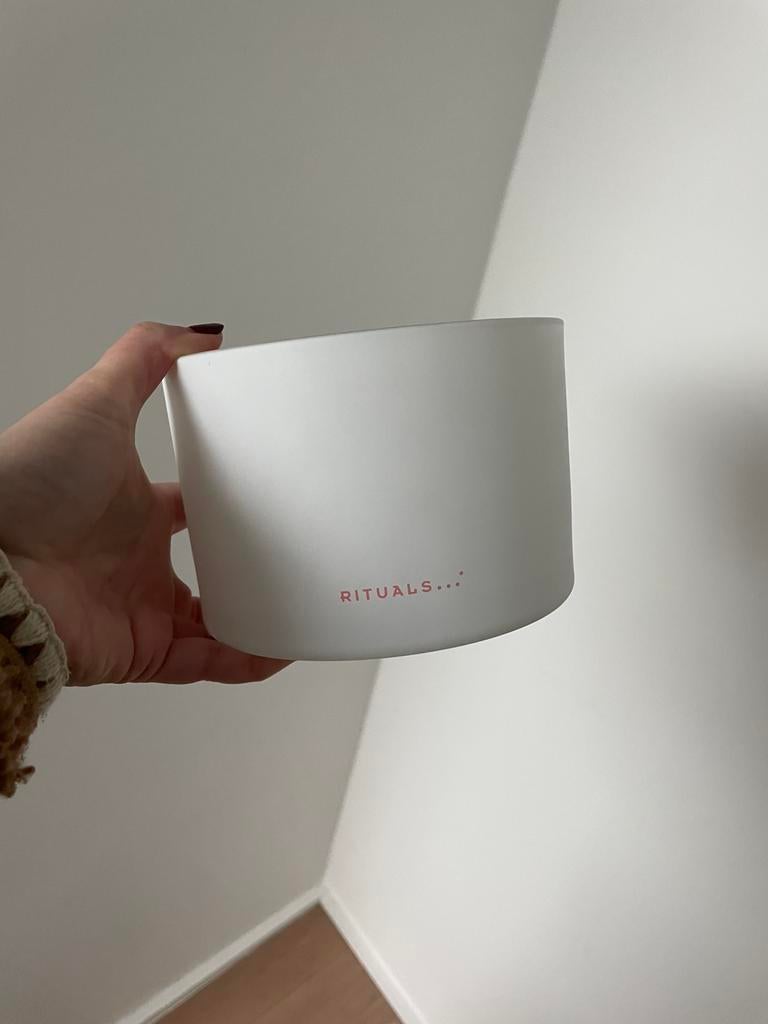 Rituals kaarsenhouder, Overige materialen, Wit, Ophalen of Verzenden, Zo goed als nieuw
