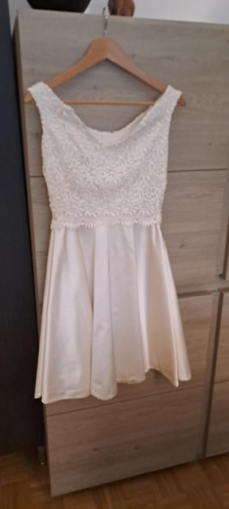 Te koop: prachtige witte trouwjurk in jaren 50-stijl., Kleding | Dames, Trouwkleding en Trouwaccessoires, Ophalen, Zo goed als nieuw