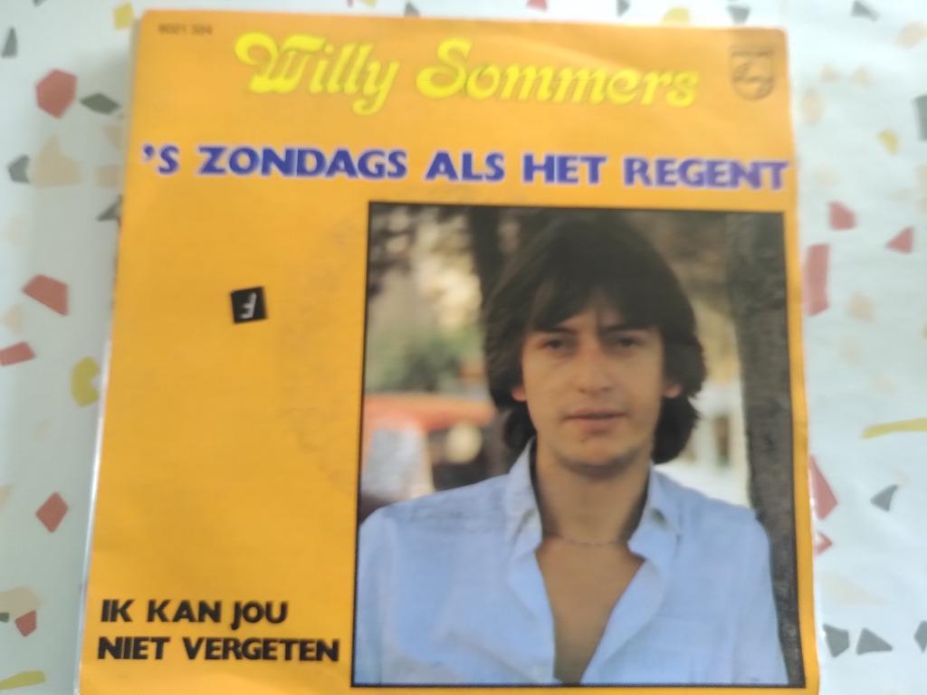 45T WILLY SOMMERS-S ZONDAGS ALS HET REGENT--, Cd's en Dvd's, Vinyl Singles, Ophalen of Verzenden, Gebruikt