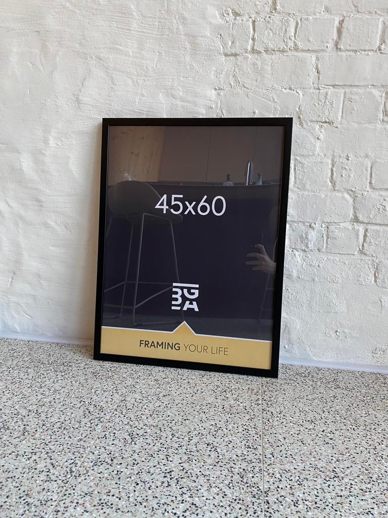 Kader 45 x 60 zwart, Neuf, Enlèvement, Bois, Moins de 50 cm