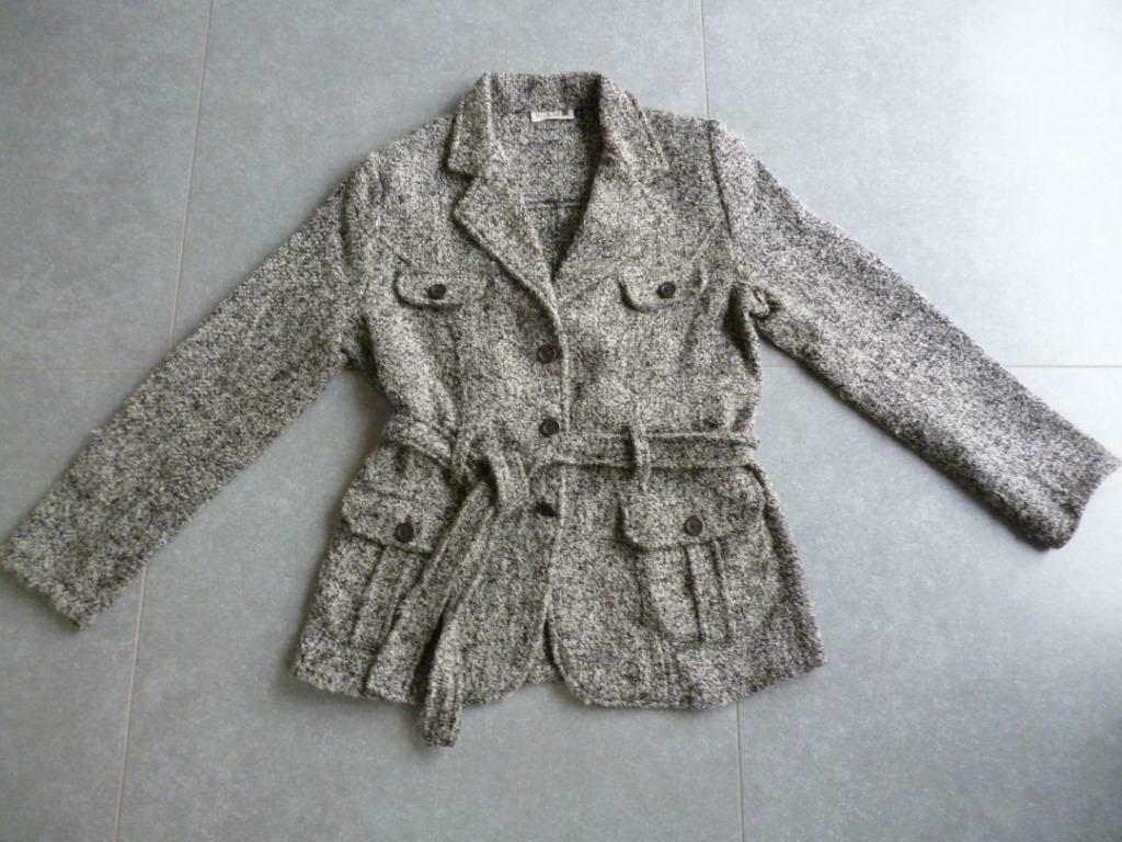 dames jas 38/M, Ophalen of Verzenden, Zo goed als nieuw, Maat 38/40 (M), Grijs