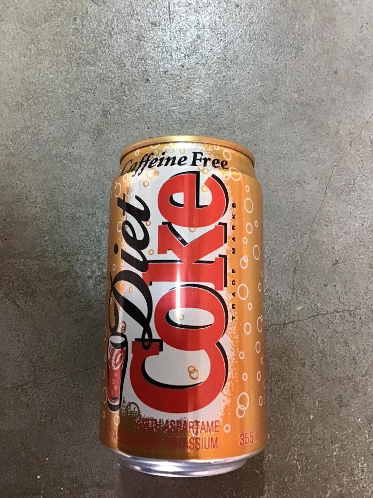 Coca-Cola blikje 1 Canadees diet cafeïne vrij, Verzenden, Gebruikt, Verpakking