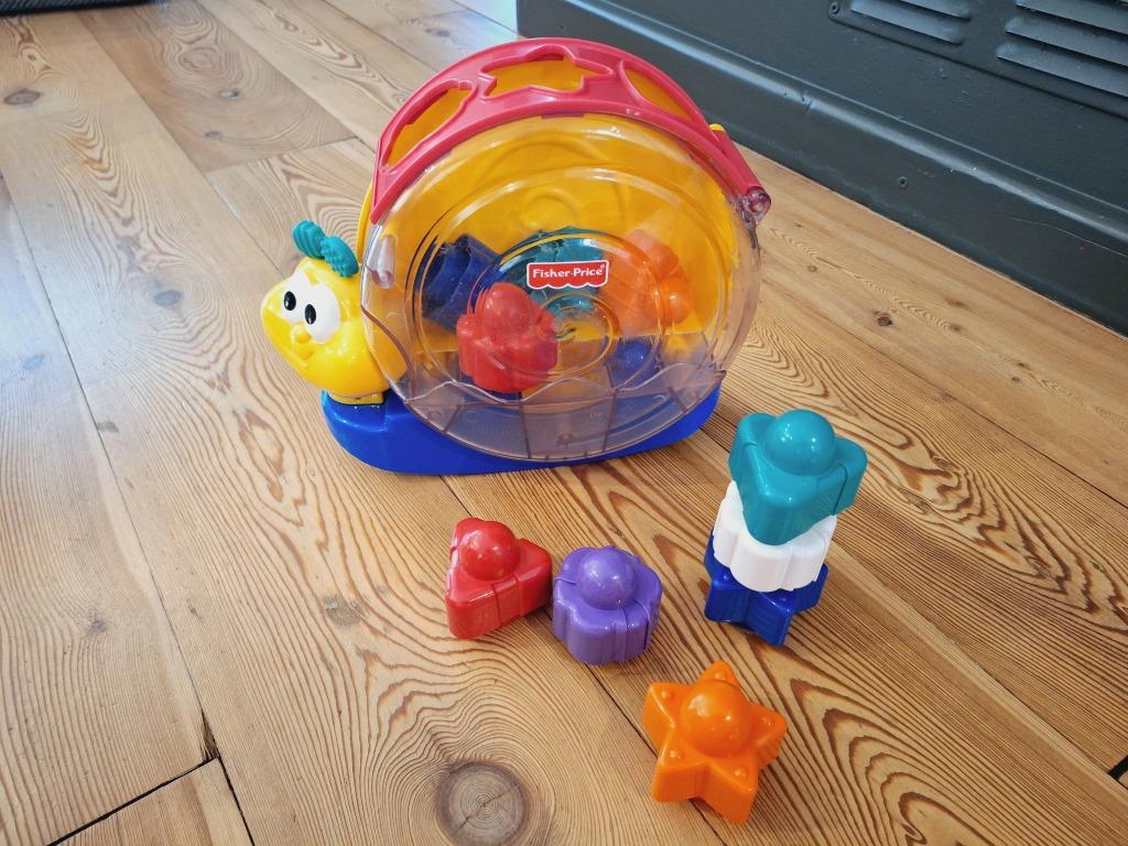 Zingende slak vormsorteerder Fisher-Price, Kinderen en Baby's, Ophalen of Verzenden, Gebruikt, Overige typen, Met geluid