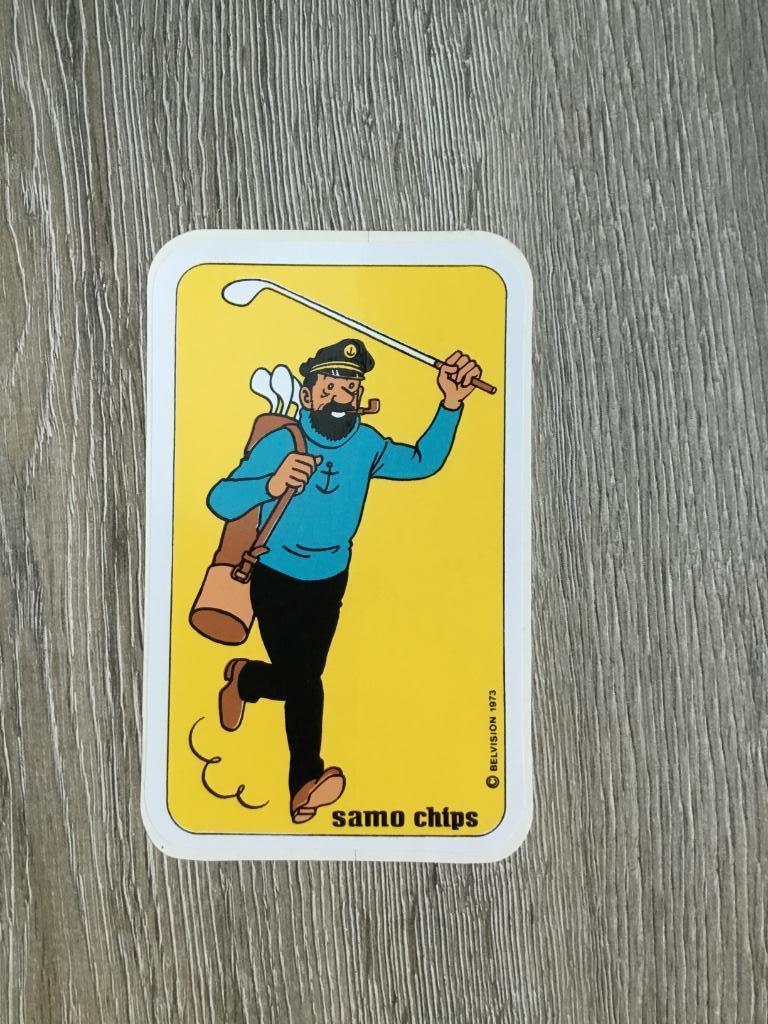 Kuifje sticker Samo Chips 4, Envoi, Bande dessinée ou Dessin animé
