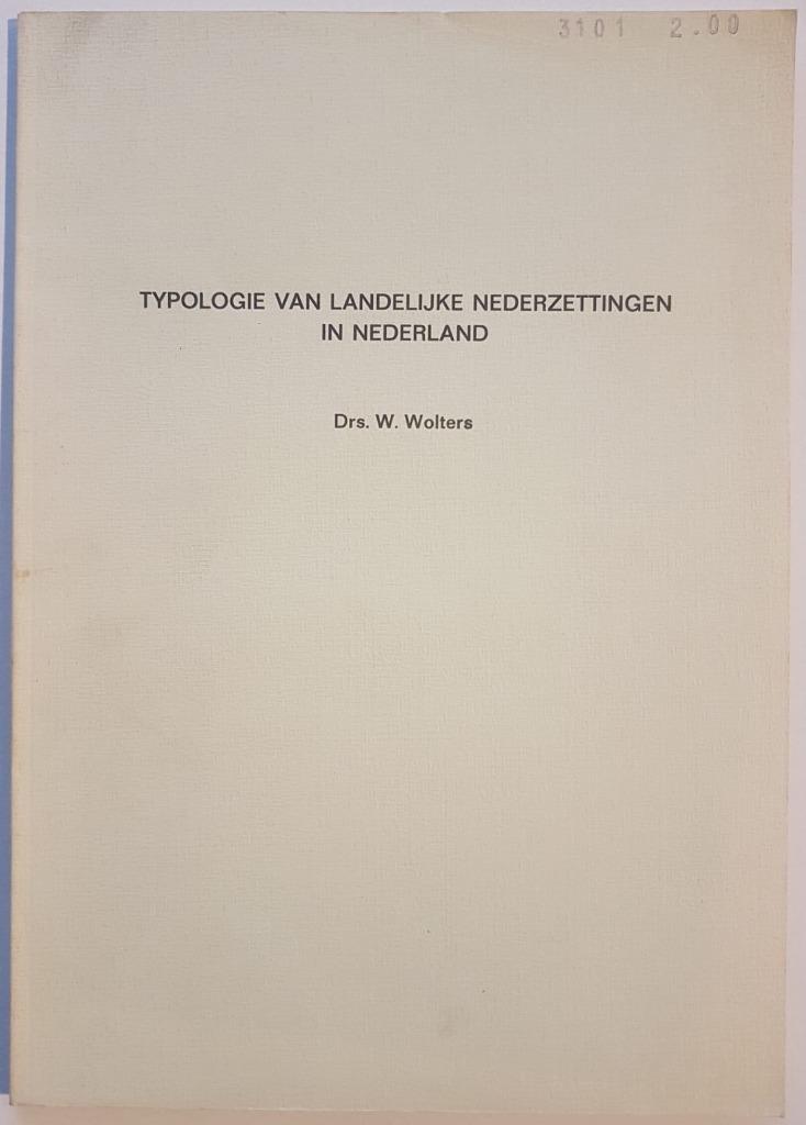 Typologie van landelijke nederzettingen in Nederland, 20e eeuw of later, Europa, Ophalen of Verzenden, Zo goed als nieuw