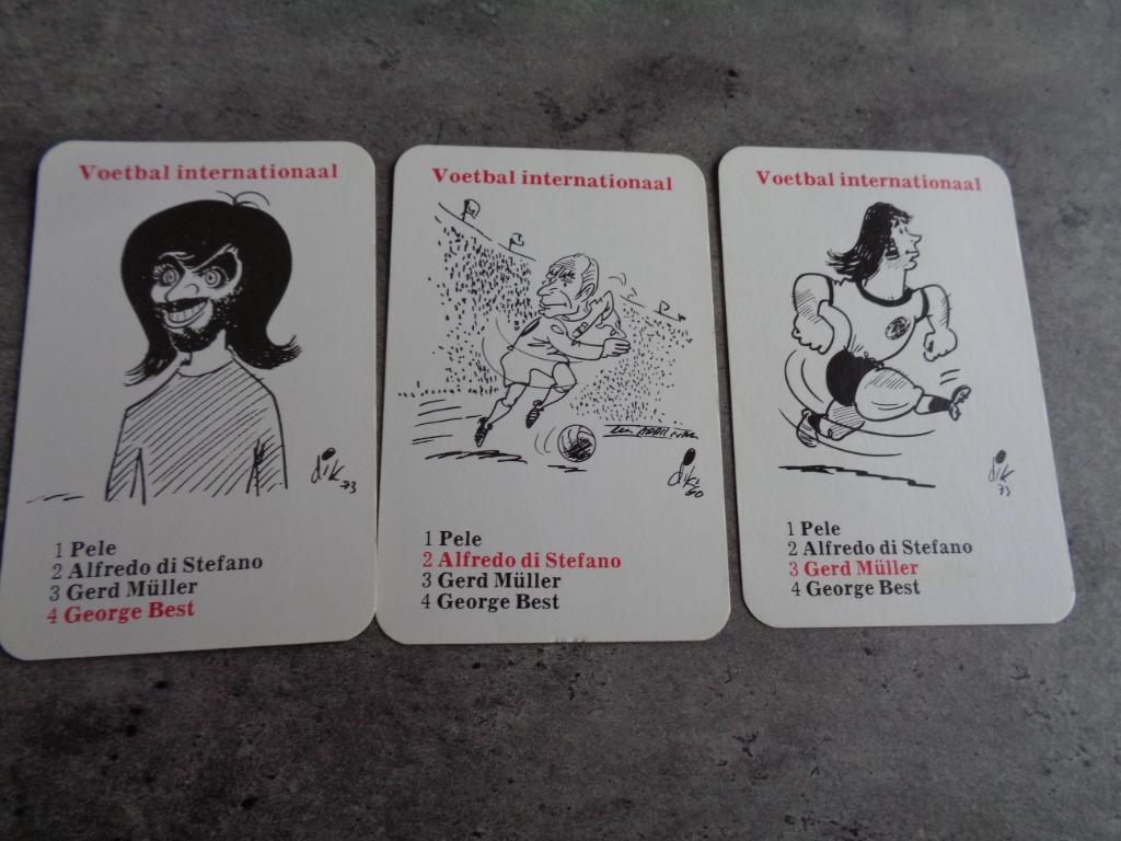 VOETBAL KAARTEN BRUYNESTEIN HET PAROOL INT VOETBAL   3X   DI, Verzamelen, Ophalen of Verzenden