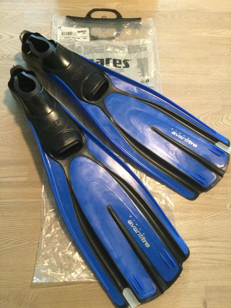 Uit Reststock : Mares Plana Avantitre Blue 46/47 Nieuw, Watersport en Boten, Ophalen of Verzenden, Nieuw, Zwem- of Duikvliezen